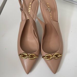 Coach nude heels